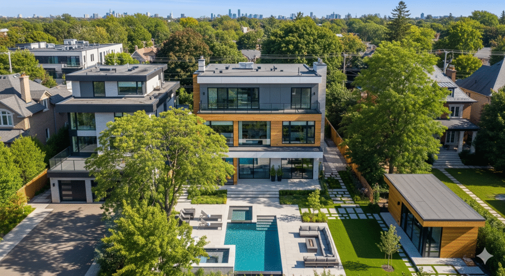 aerial photography in Toronto real estate listings
